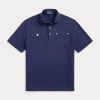 Marineblaue Poloshirts mit klassischer Passform und Netztasche für Herren von Ralph Lauren Marineblaue Poloshirts mit klassischer Passform und Netztasche für Herren von Ralph Lauren