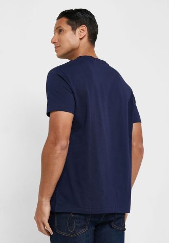 Marineblaue Poloshirts mit Rundhalsausschnitt und Logo für Herren von Ralph Lauren