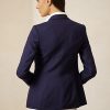 Marineblaue Ralph Lauren Camden Wollkreppjacken für Damen