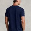 Marineblaue Ralph Lauren Classic Fit Big Pony Jersey T-Shirts für Herren