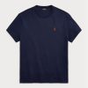 Marineblaue Ralph Lauren Classic Fit Heavyweight Jersey T-Shirts für Herren