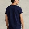 Marineblaue Ralph Lauren Classic Fit Heavyweight Jersey T-Shirts für Herren