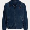 Marineblaue Ralph Lauren Denim-Kapuzenjacken für Herren