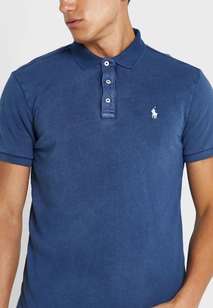 Marineblaue Ralph Lauren Essential Poloshirts für Herren