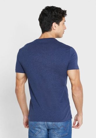 Marineblaue Ralph Lauren Essential T-Shirts mit Rundhalsausschnitt für Herren