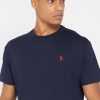 Marineblaue Ralph Lauren Essential T-Shirts mit Rundhalsausschnitt für Herren