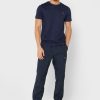 Marineblaue Ralph Lauren Essential T-Shirts mit Rundhalsausschnitt für Herren