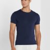 Marineblaue Ralph Lauren Essential T-Shirts mit Rundhalsausschnitt im 2er-Pack für Herren