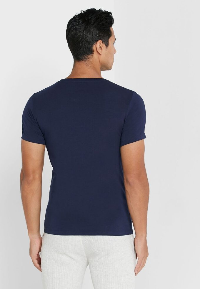 Marineblaue Ralph Lauren Essential T-Shirts mit Rundhalsausschnitt im 2er-Pack für Herren