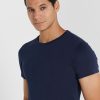 Marineblaue Ralph Lauren Essential T-Shirts mit Rundhalsausschnitt im 2er-Pack für Herren