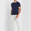 Marineblaue Ralph Lauren Essential T-Shirts mit Rundhalsausschnitt im 2er-Pack für Herren