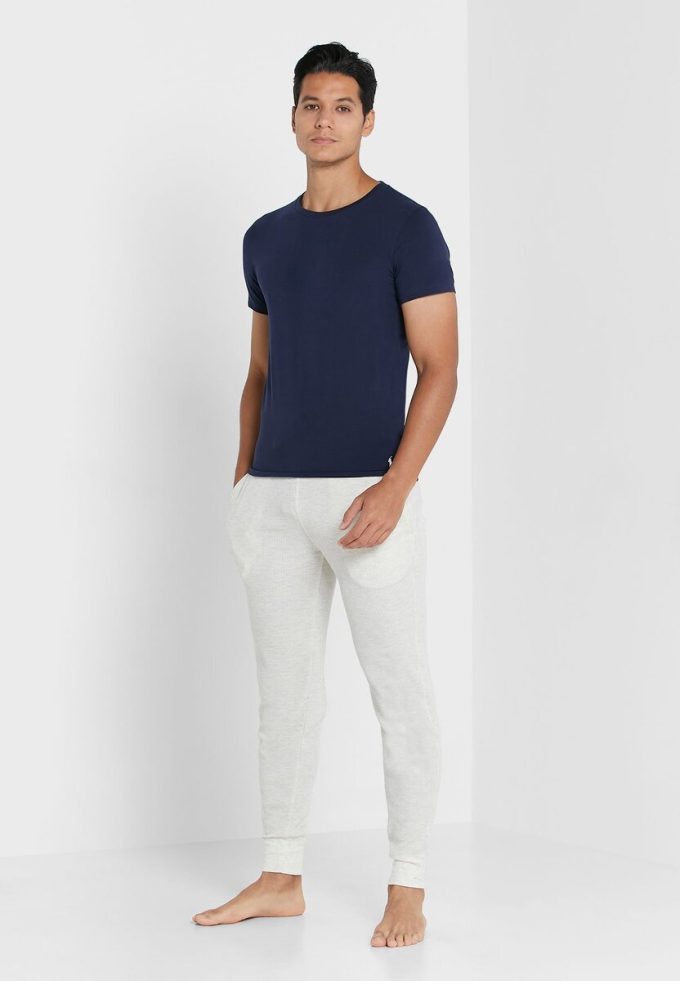 Marineblaue Ralph Lauren Essential T-Shirts mit Rundhalsausschnitt im 2er-Pack für Herren