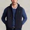 Marineblaue Ralph Lauren Hybrid-Kapuzenweste für Herren