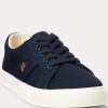 Marineblaue Ralph Lauren Janson II Canvas-Sneaker für Damen