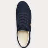 Marineblaue Ralph Lauren Janson II Canvas-Sneaker für Damen