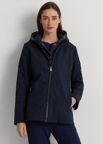Marineblaue Ralph Lauren Kapuzenjacken für Damen