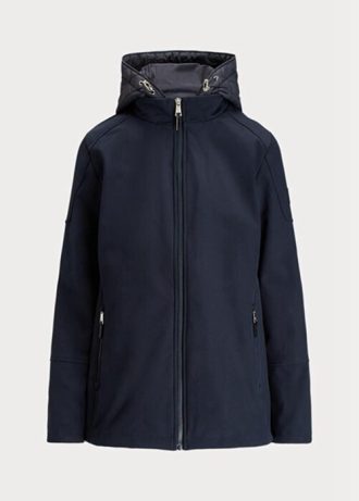Marineblaue Ralph Lauren Kapuzenjacken für Damen
