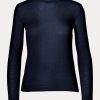 Marineblaue Ralph Lauren Kaschmirpullover mit Rundhalsausschnitt für Damen