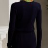 Marineblaue Ralph Lauren Kaschmirpullover mit Rundhalsausschnitt für Damen