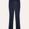 Marineblaue Ralph Lauren Leggings aus Stretch-Wollmischung-Twill für Damen