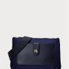Marineblaue Ralph Lauren Oxford Medium Jamey Umhängetaschen für Damen