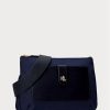 Marineblaue Ralph Lauren Oxford Medium Jamey Umhängetaschen für Damen