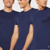 Marineblaue Ralph Lauren T-Shirts mit Rundhalsausschnitt im 3er-Pack für Herren