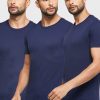 Marineblaue Ralph Lauren T-Shirts mit Rundhalsausschnitt im 3er-Pack für Herren