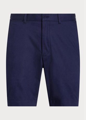 Marineblaue Ralph Lauren Tailored Fit Stretch-Twill-Shorts für Herren