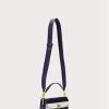 Marineblaue Ralph Lauren Tayler-Umhängetaschen aus Leder für Damen