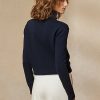 Marineblaue Ralph Lauren Tuxedo Bear Baumwollpullover für Damen