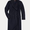 Marineblaue Ralph Lauren Woll-Serge-Jacken für Damen