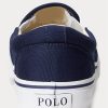 Marineblaue Slip-On-Sneakers „Keaton Polo Bear“ von Ralph Lauren für Herren