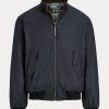Marineblaue Wachstuchjacken von Ralph Lauren für Herren