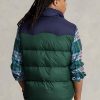 Marineblaue wasserabweisende Daunenweste im Westernstil von Ralph Lauren für Herren
