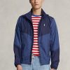 Marineblaue wasserabweisende Ripstop-Jacken von Ralph Lauren für Herren