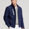 Marineblaue wasserdichte Jacken von Ralph Lauren für Herren