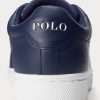 Marineblaue / weiße Herren-Sneakers „Wilton“ aus Leder von Ralph Lauren