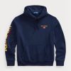 Marineblauer Fleece-Hoodie für Herren von Ralph Lauren Polo Sport