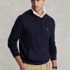 Marineblauer Ralph Lauren Pullover mit Kapuze aus strukturierter Baumwolle für Herren