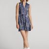 Marineblaues Jerseykleid mit Bandana-Print von Ralph Lauren für Damen