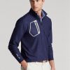 Marineblaues Ralph Lauren GolfClassic Fit Camo Jacquard-Pullover-Sweatshirt für Herren