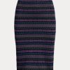 Mehrfarbige Bleistiftröcke aus Baumwollmischung mit Fair-Isle-Muster von Ralph Lauren für Damen