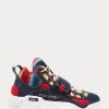 Mehrfarbige High-Top-Sneakers „PS100“ von Ralph Lauren mit Multiprint für Herren