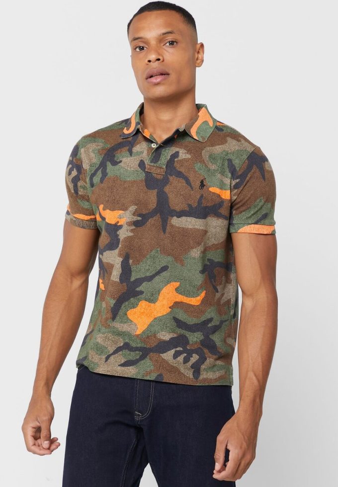 Mehrfarbige Poloshirts mit Camouflage-Muster für Herren von Ralph Lauren Mehrfarbige Poloshirts mit Camouflage-Muster für Herren von Ralph Lauren