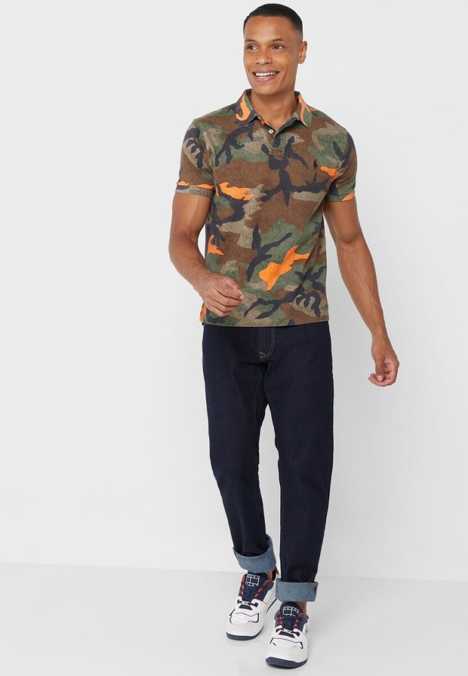 Mehrfarbige Poloshirts mit Camouflage-Muster für Herren von Ralph Lauren Mehrfarbige Poloshirts mit Camouflage-Muster für Herren von Ralph Lauren