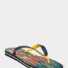 Mehrfarbige Ralph Lauren Bolt Tie-Dye Flip-Flops für Herren