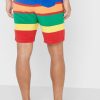 Mehrfarbige Ralph Lauren Colour Block-Shorts für Herren