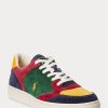 Mehrfarbige Ralph Lauren Court Cord Low-Top-Sneakers für Herren