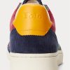 Mehrfarbige Ralph Lauren Court Cord Low-Top-Sneakers für Herren